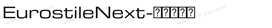 EurostileNext字体转换