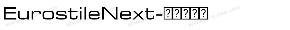 EurostileNext字体转换