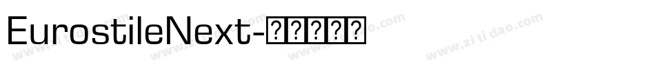EurostileNext字体转换