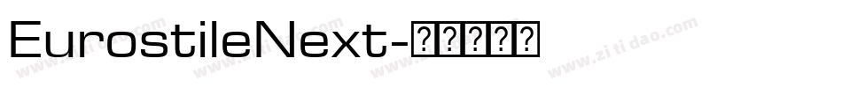 EurostileNext字体转换