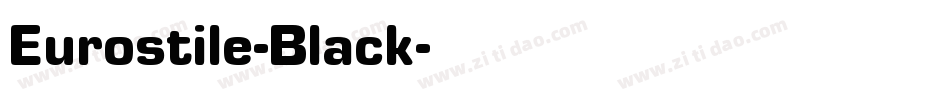Eurostile-Black字体转换