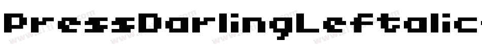 PressDarlingLeftalic-Z11B字体转换