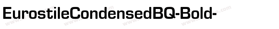 EurostileCondensedBQ-Bold字体转换