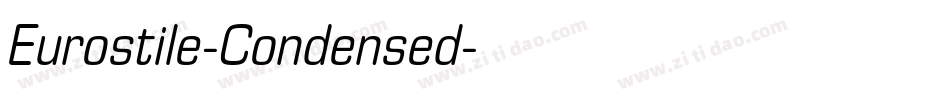 Eurostile-Condensed字体转换