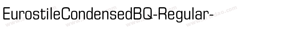 EurostileCondensedBQ-Regular字体转换