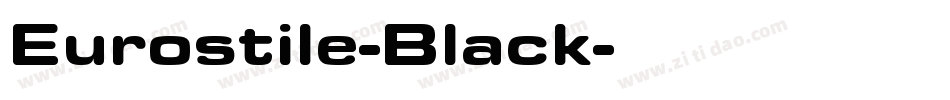 Eurostile-Black字体转换