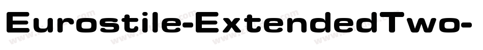Eurostile-ExtendedTwo字体转换