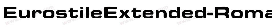 EurostileExtended-Roman-DTC字体转换