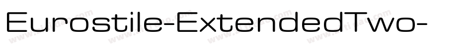 Eurostile-ExtendedTwo字体转换