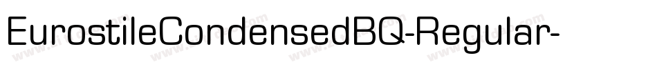 EurostileCondensedBQ-Regular字体转换