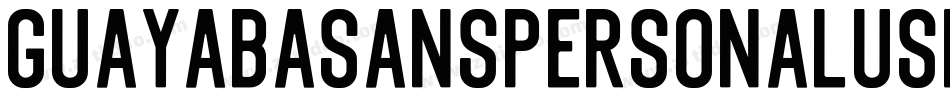 GuayabaSansPersonalUse-AdLp字体转换