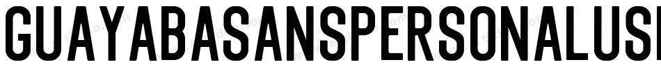 GuayabaSansPersonalUse-AdLp字体转换