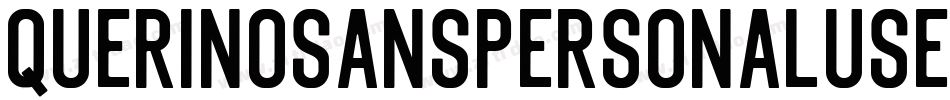 QuerinoSansPersonalUseOnly-p7g2O字体转换