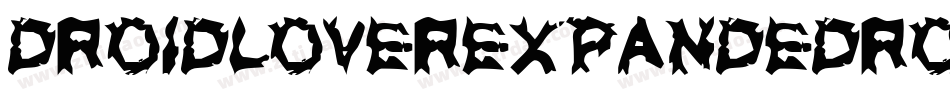 DroidLoverExpandedRotalic-8PRB字体转换