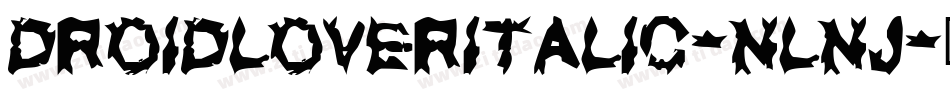 DroidLoverItalic-nlnJ字体转换