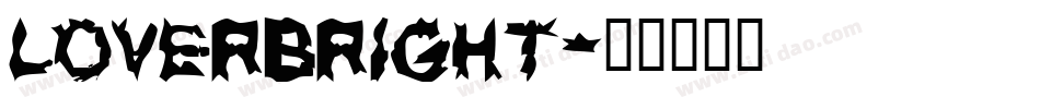 LoverBright字体转换