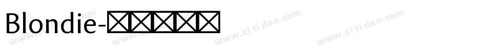 Blondie字体转换