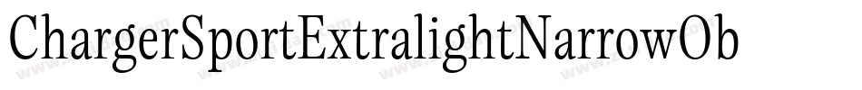 ChargerSportExtralightNarrowOblique-9rmy字体转换