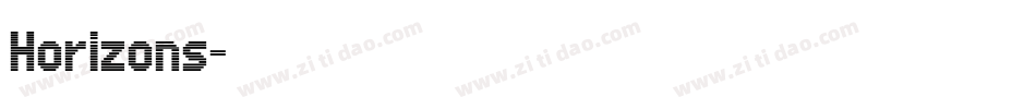 Horizons字体转换