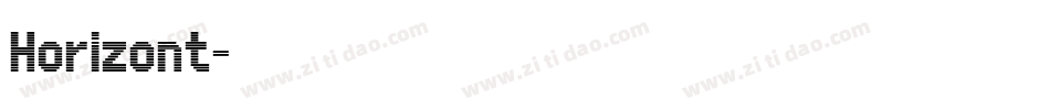 Horizont字体转换