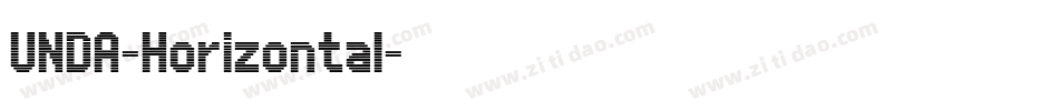 UNDA-Horizontal字体转换