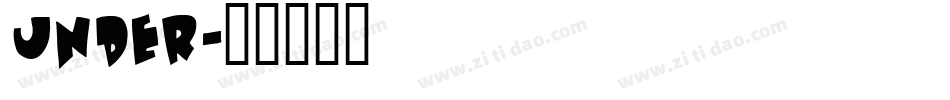 Under字体转换