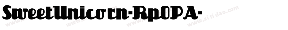 SweetUnicorn-Rp0PA字体转换
