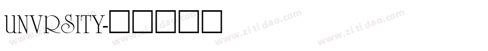 UNVRSITY字体转换
