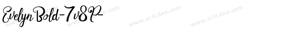 EvelynBold-7v8P字体转换