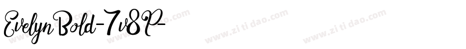 EvelynBold-7v8P字体转换