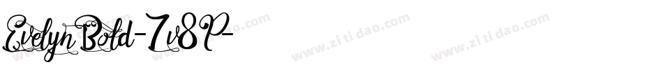 EvelynBold-7v8P字体转换
