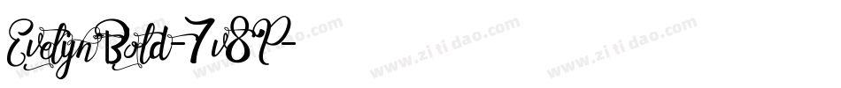 EvelynBold-7v8P字体转换