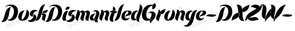 DuskDismantledGrunge-DXZW字体转换