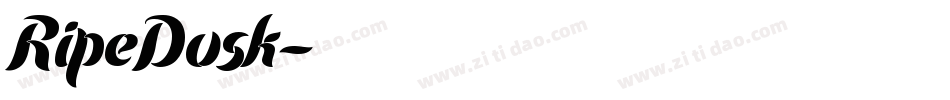 RipeDusk字体转换