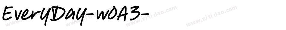 EveryDay-wOA3字体转换