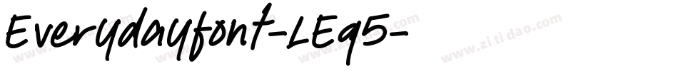 Everydayfont-LEq5字体转换