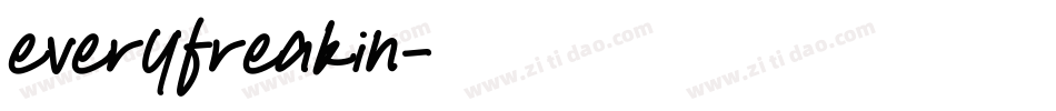 everyfreakin字体转换