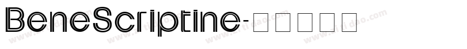BeneScriptine字体转换