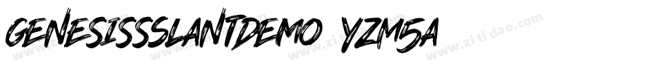 GenesissSlantDemo-YzM5a字体转换