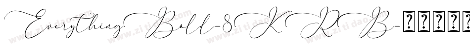 EverythingBold-8KRB字体转换