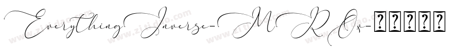 EverythingInverse-MROx字体转换