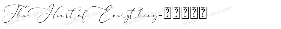 TheHeartofEverything字体转换