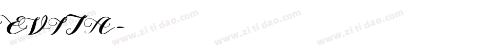 EVITA字体转换