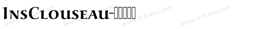 InsClouseau字体转换