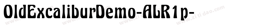 OldExcaliburDemo-ALR1p字体转换