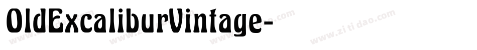 OldExcaliburVintage字体转换