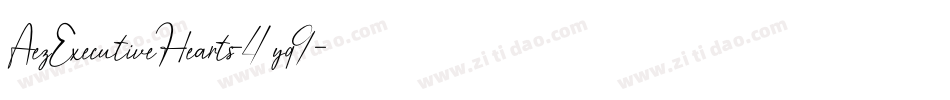 AezExecutiveHearts-4yq9字体转换