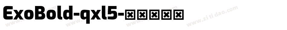 ExoBold-qxl5字体转换