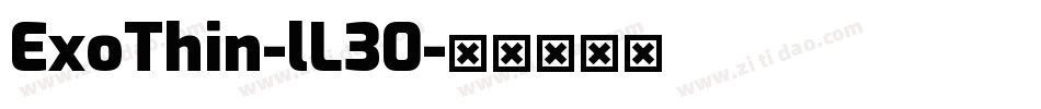 ExoThin-lL30字体转换