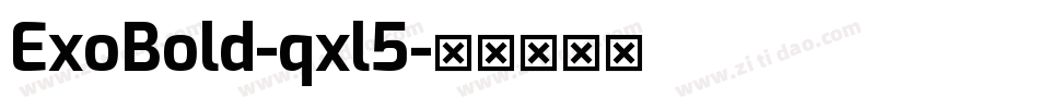 ExoBold-qxl5字体转换